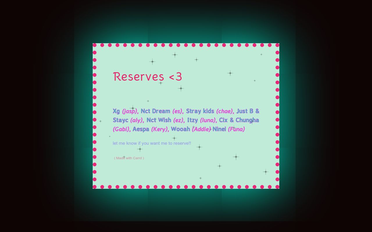 Carrd profile picture for @reserves